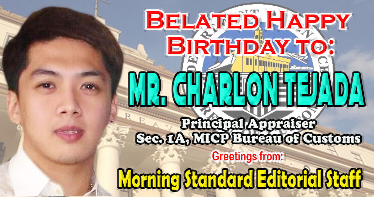 Belated Happy Birthday Mr. Charlon Tejada Principal