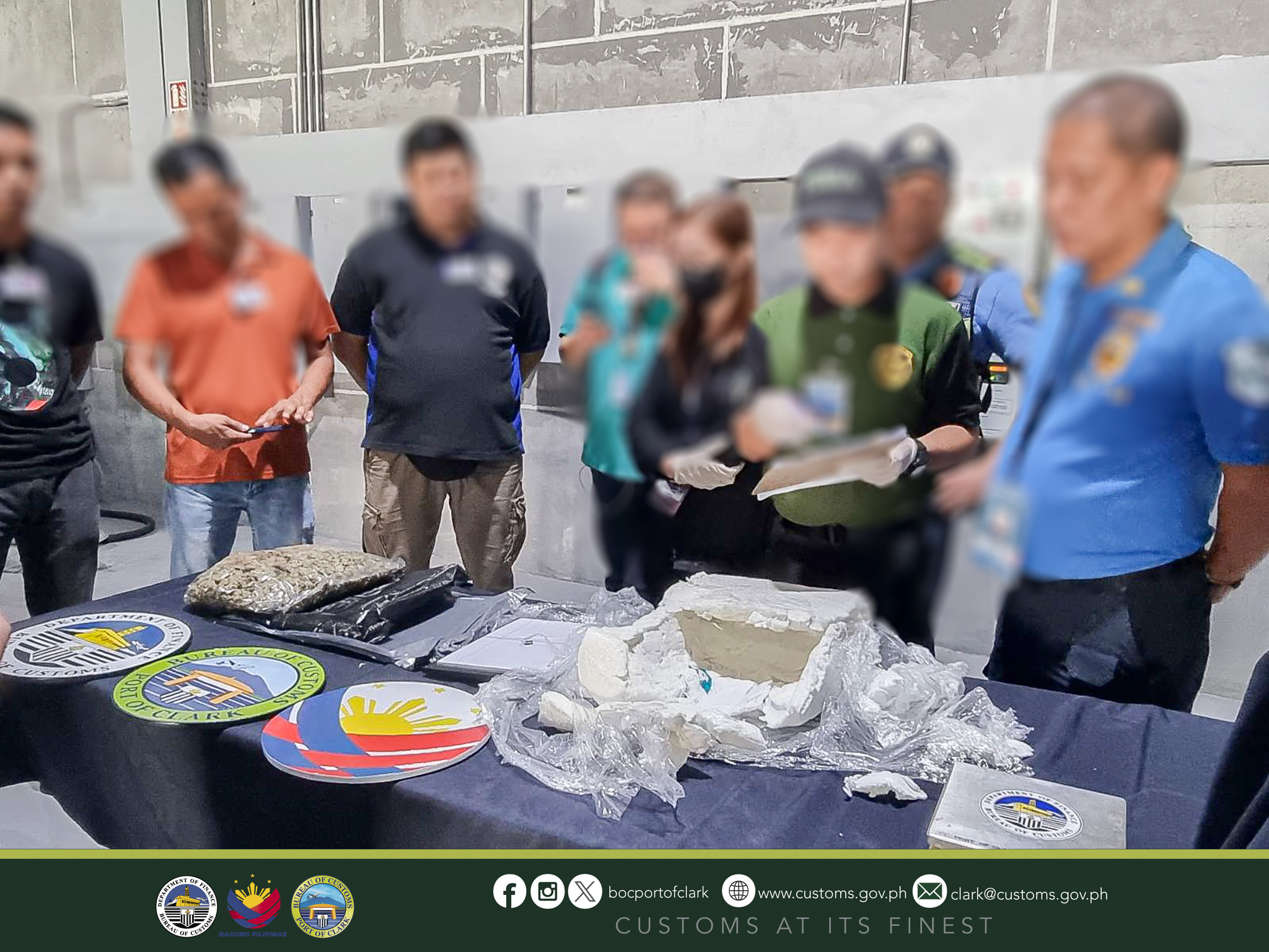 BOC-Port of Clark Busts PhP759K Worth of High-Grade “Kush”