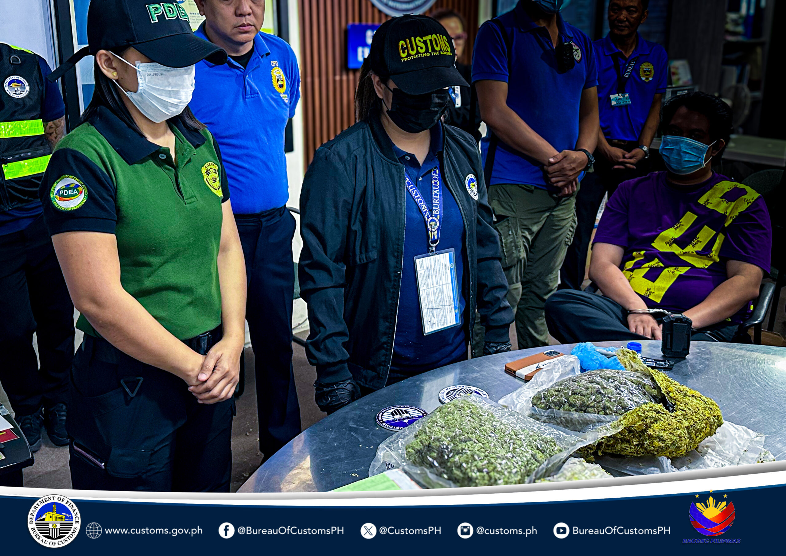 BOC-NAIA intercepts illegal drugs worth PhP1.4 million, nabs consignee