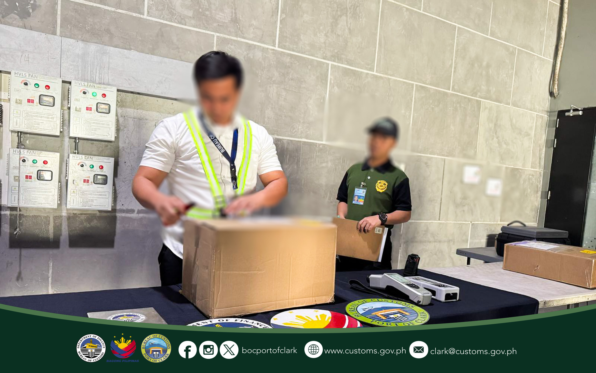 BOC-Port of Clark Intercepts PhP1.161M of Ecstasy Concealed in Heating Boiler