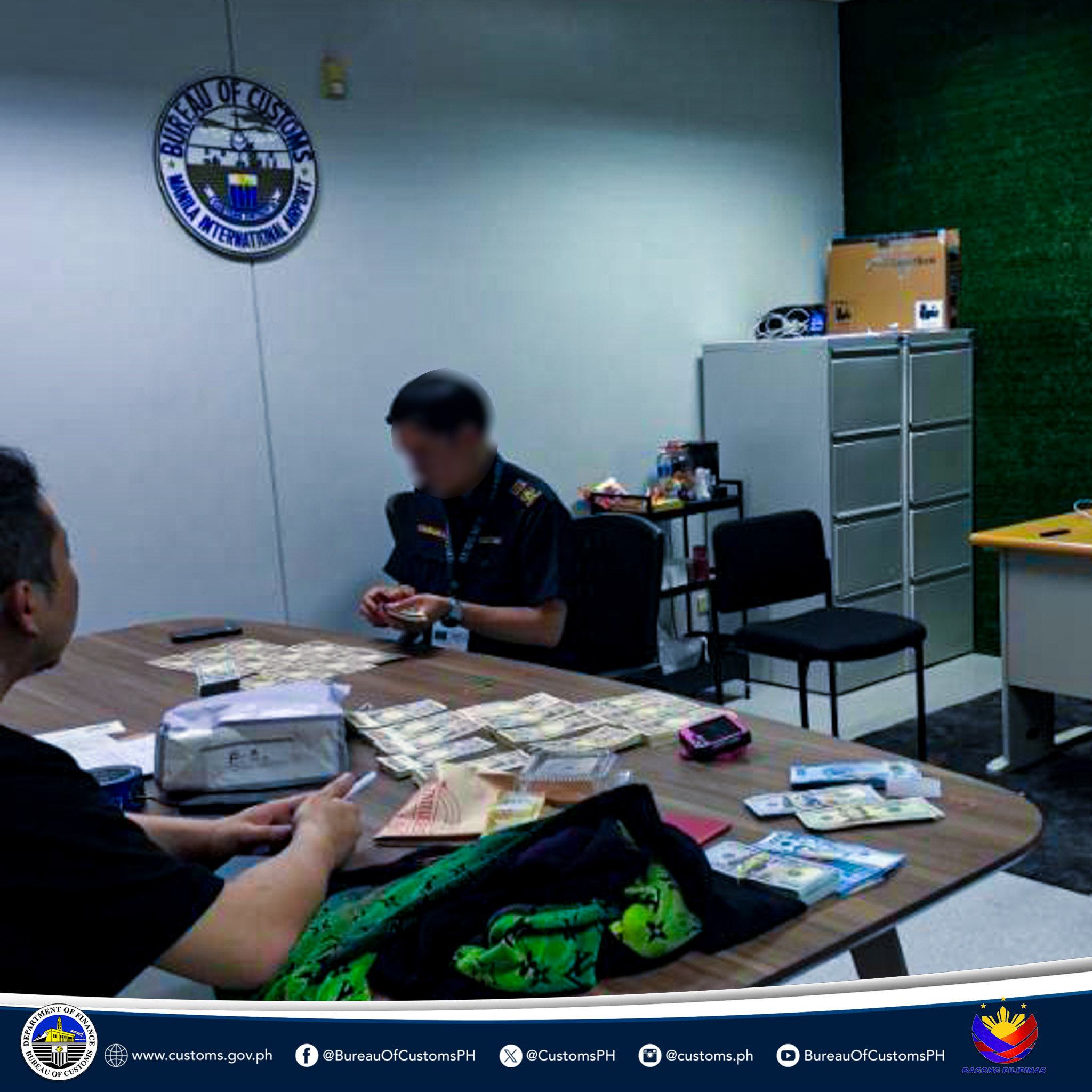 BOC Intercepts Undeclared Foreign Currency Worth PhP24.20 Million